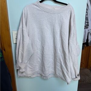 Aerie Soft Cream Knit Sweater